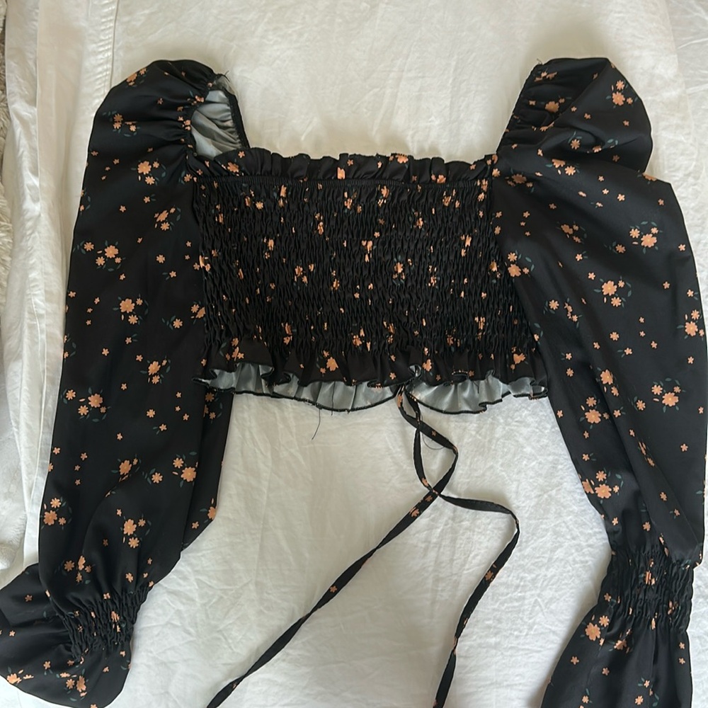 Flower crop top